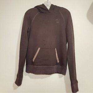 Vintage Abercombie&Fitch "Ezra Fitch" Dark Brown Lux Beaded Hoodie Sz Large